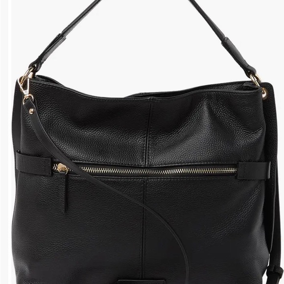 MELROSE AND MARKET pebbled leather hobo shoulder bag with crossbody strap white - Picture 14 of 15